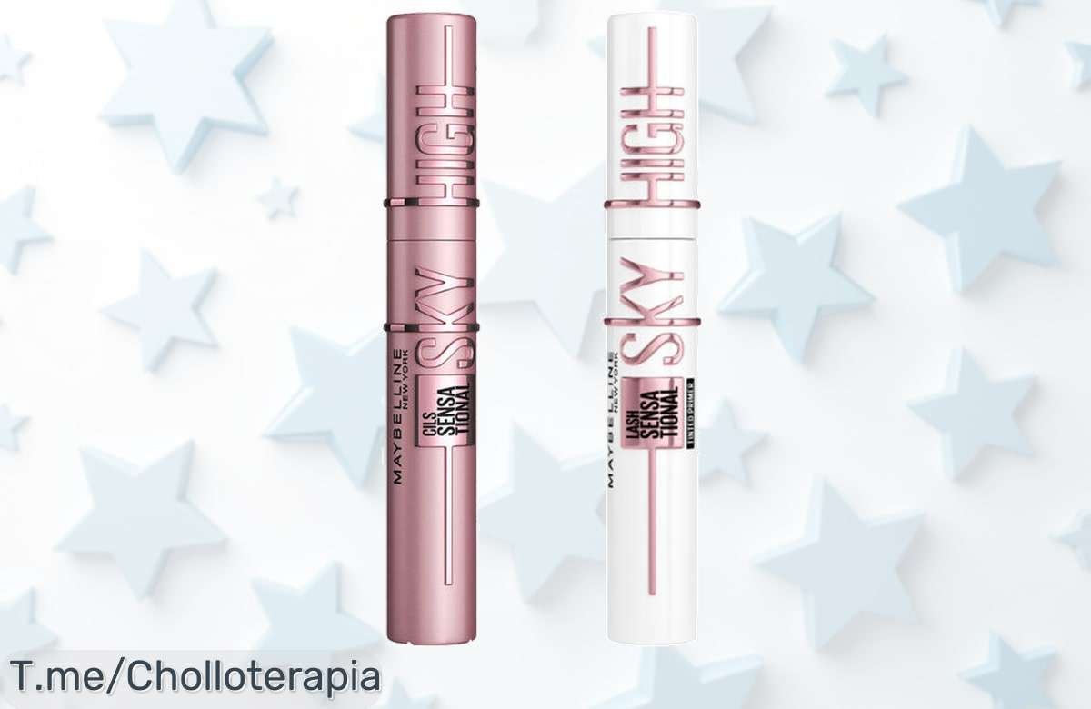 Consigue la máscara Maybelline Lash Sensational Sky High con primer negro que cuida y alarga tus pestañas como nunca antes a un precio de ganga jamás visto ¡ofertón limita ya!