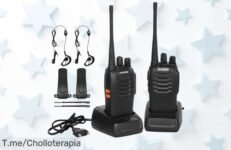 Consigue los walkies talkies profesionales con alcance brutal y batería recargable al precio de ganga nunca visto aprovecha este ofertón limitado antes que desaparezca