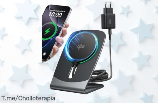 Consigue ya el cargador inalámbrico magsafe 15W iniu con descuento brutal una oferta nunca vista que carga tu iPhone rápido y a precio loco ¡corre que se acaba este super chollo!