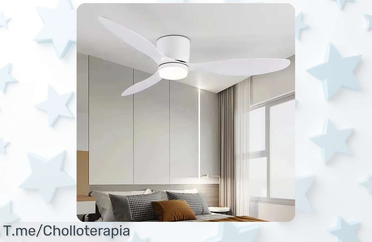 Consigue ya ventiladores de techo con luz LED y control remoto a precio loco aprovecha este ofertón con descuento brutal nunca visto ¡oferta limitada corre que vuelan!