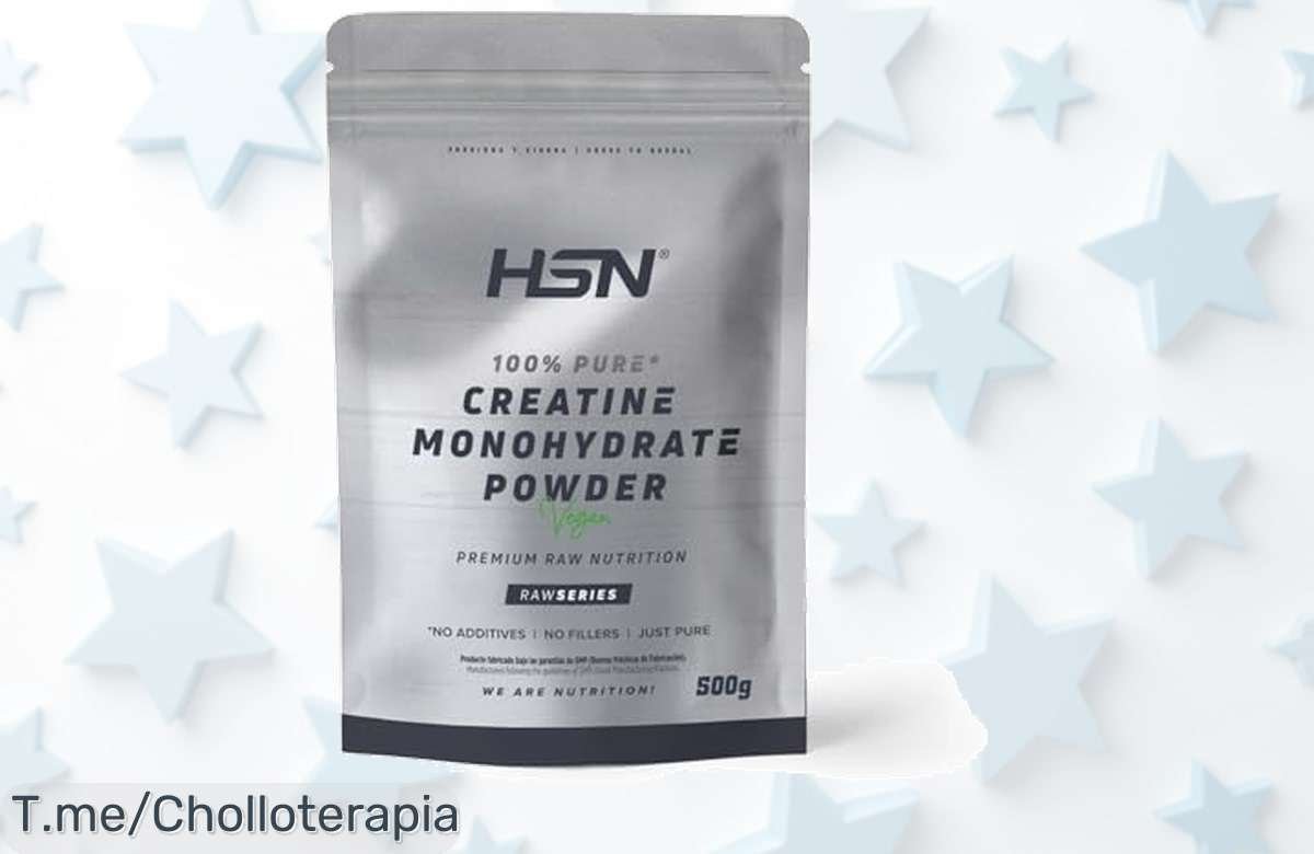Creatina monohidrato pura y sin gluten con descuento brutal potencia tu entrenamiento en solo 3-4 semanas aprovecha este super chollo de tiempo limitado ahora mismo