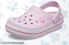 Crocs Crocband para peques rosa ballerina super chollo con suela ultraligera para correr sin parar aprovecha este ofertón y descuento brutal precio de ganga único corre ya