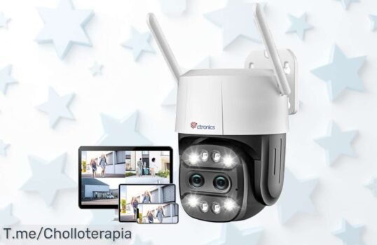 Ctronics cámara con zoom 6X y visión nocturna en color precio loco para vigilar sin falsas alarmas aprovecha este super chollo que vuela ya nunca visto descuento brutal