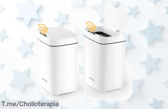 Cubo de basura inteligente con sensor que abre solo al tocar a prueba de fugas aprovecha este ofertón con descuento brutal precio de ganga limitado actúa ya