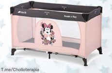 Cuna de viaje hauck minnie sweetheart lista en segundos con bolsa práctica disfruta este super chollo para cuidar a tu bebé aprovecha el descuentazo nunca visto ya