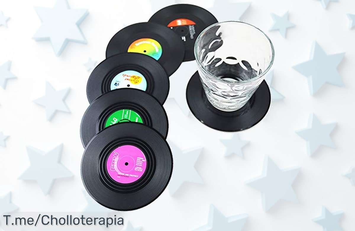Descubre 6 posavasos disco únicos para fans de la música con diseño elegante precio loco y descuento brutal aprovecha este ofertón nunca visto antes que se acaben