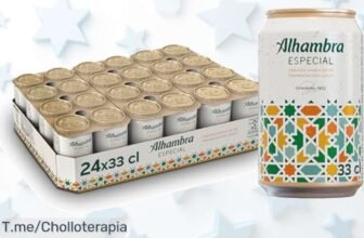 Descubre Alhambra Especial en pack de 24 latas aroma floral sabor equilibrado con un descuento brutal precio loco oferta nunca vista corre antes que se agote