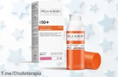 Descubre Bella Aurora SPF 50+ con crema antimanchas efecto calmante absorción rápida un ofertón con descuento brutal precio de ganga ¡Compra ya antes que se acabe!
