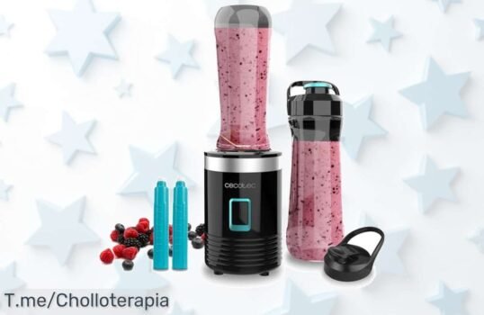 Descubre Cecotec Power Titanium 350W con cuchillas de titanio y tubos refrigeradores garantía de zumos y smoothies perfectos ahora a un precio loco no esperes más ofertón único nunca visto compra ya
