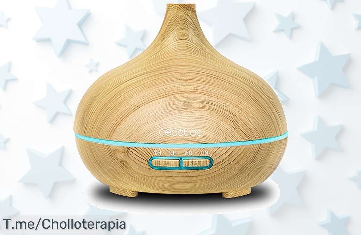 Descubre Cecotec Pure Aroma 300 con vapor frío ultrasilencioso y luces LED para un ambiente único aprovecha este super chollo con temporizador hasta 6h precio de ganga que vuela actúa ya