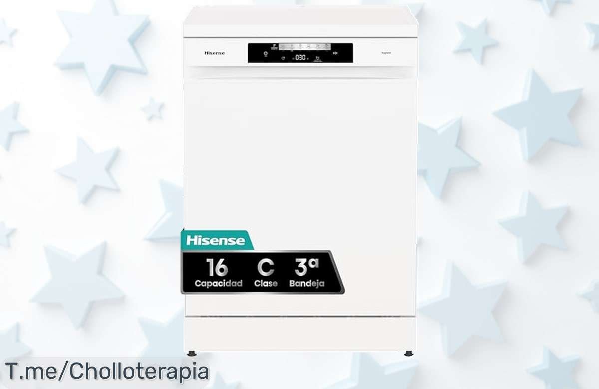 Descubre Hisense HS643C90W con puerta que se abre sola y secado perfecto en 15 minutos aprovecha este super chollo con precio loco oferta nunca vista compra ya antes que acabe