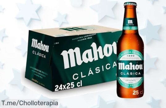 Descubre Mahou clásica en pack de 24 con sabor suave y receta original desde 1890 a un precio loco que no durará ¡corre por este descuento brutal ya!