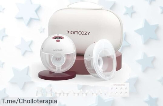 Descubre Momcozy M5 sacaleches manos libres con diseño cómodo que cuida tus pechos y extrae más leche sin dolor oferta brutal precio loco único compra ya antes que se agote