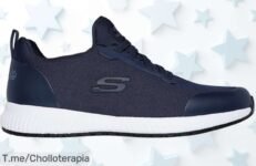 Descubre Skechers Squad Sr Myton sin cordones con suela antideslizante el ofertón en precio loco que nunca viste corre antes de que se acabe este super chollo
