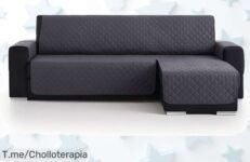 Descubre Vivid Torral funda sofá acolchada antiácaros reversible con descuento brutal para proteger tu chaise longue disfruta ahora este super chollo único y limitado