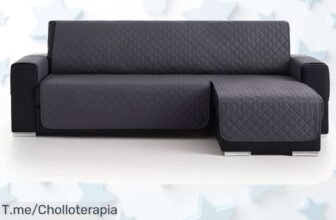 Descubre Vivid Torral funda sofá acolchada antiácaros reversible con descuento brutal para proteger tu chaise longue disfruta ahora este super chollo único y limitado