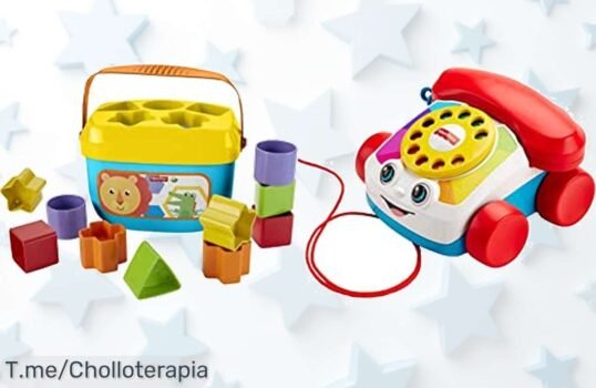 Descubre el FisherPrice teléfono y bloques divertidos con sonidos que enseñan jugando aprovecha este ofertón con descuento brutal nunca visto precio de ganga solo hoy