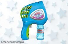 Descubre el Gazillion Megabubble Blaster con burbujas gigantes al instante la diversión perfecta para niños y mascotas aprovecha este ofertón de precio loco ¡compra ya antes que termine!