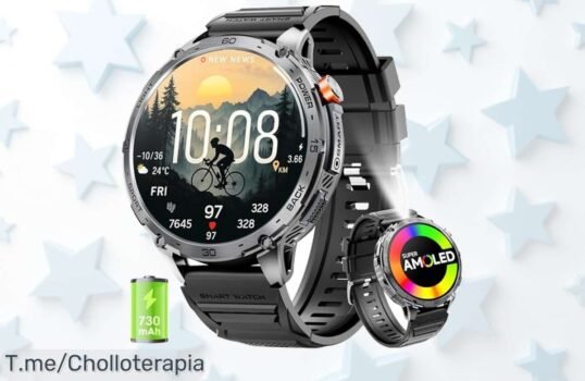 Descubre el Mingwear reloj inteligente con pantalla HD gigante y batería que dura 10 días un ofertón de precio loco nunca visto aprovecha este super chollo ya