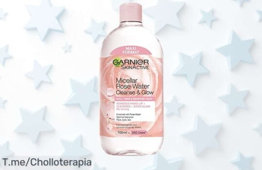 Descubre el agua micelar con agua de rosas para piel sensible precio loco nunca visto limpia, desmaquilla y deja tu piel radiante aprovecha este super chollo ya que es por tiempo limitado