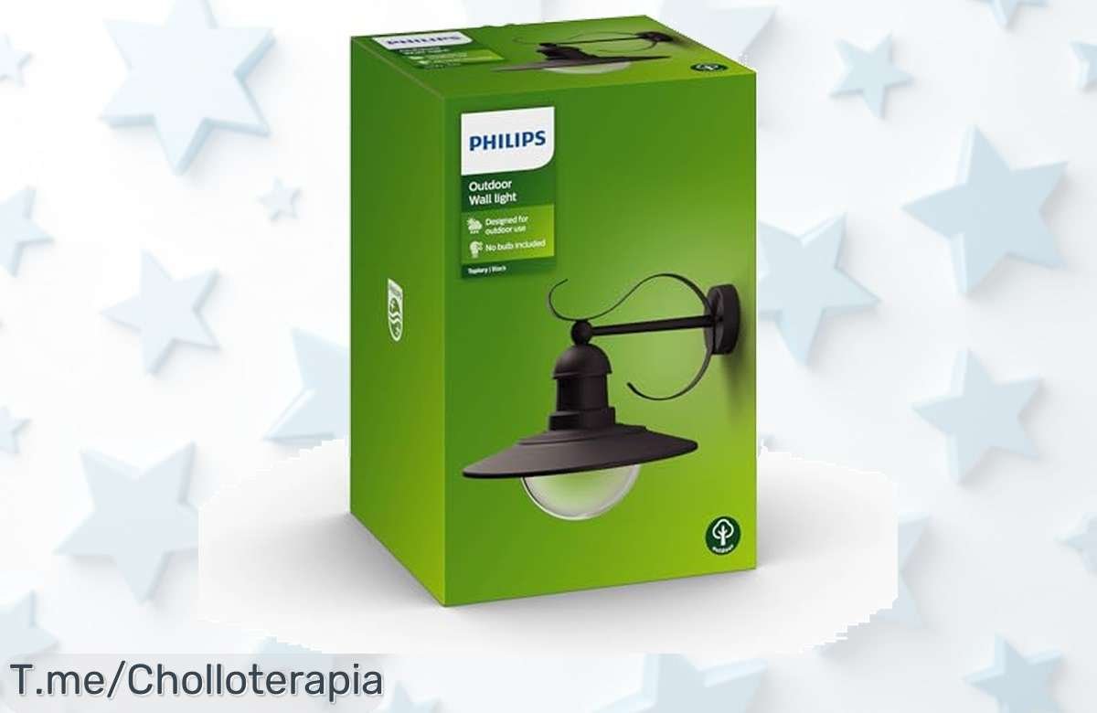Descubre el aplique Philips myGarden Topiary con luces realistas y súper resistente a cualquier clima un super chollo con descuento brutal que no puedes dejar escapar compra ya