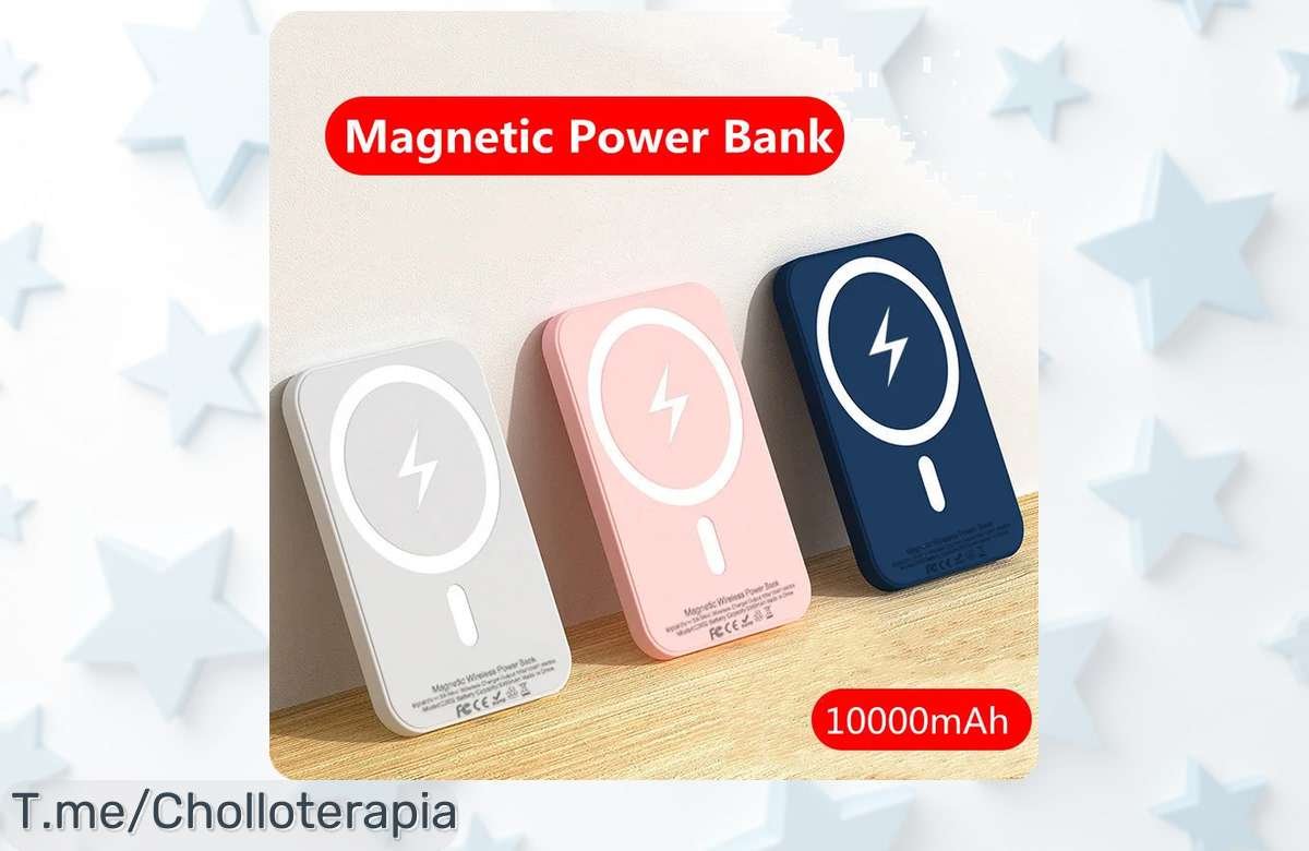 Descubre el banco de energía magnético para iPhone con cargador MagSafe original una batería portátil que nunca falla a precio loco aprovecha este ofertón único antes que se agoten