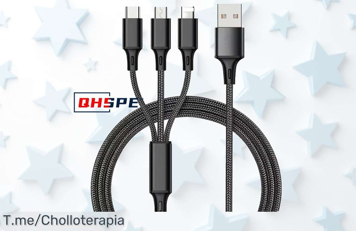 Descubre el cable USB 3 en 1 con carga rápida que todos quieren precio loco y descuento brutal nunca visto corre por este ofertón de tiempo limitado antes que vuelen