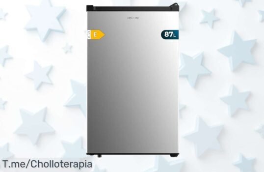 Descubre el congelador vertical Cecotec 87L diseño compacto con puerta reversible aprovecha este super chollo a precio loco oferta limitada ¡compra ya!