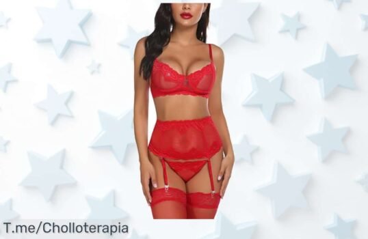 Descubre el conjunto Satohom 3 piezas con liguero y push up que realza tu belleza con encaje irresistible precio loco nunca visto oferta limitada ¡aprovecha ya este super chollo!