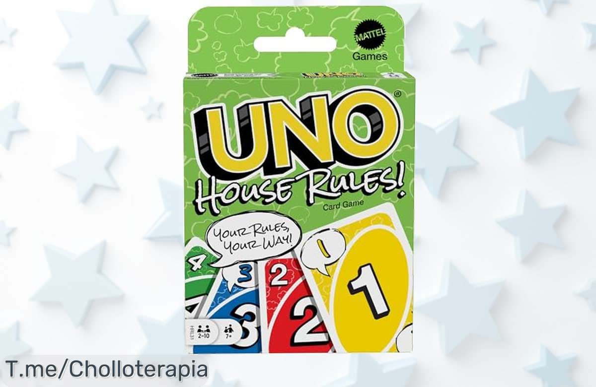 Descubre el juego UNO con reglas personalizadas precio loco para divertir en familia como nunca antes aprovecha este ofertón con descuento brutal ¡compra ya!