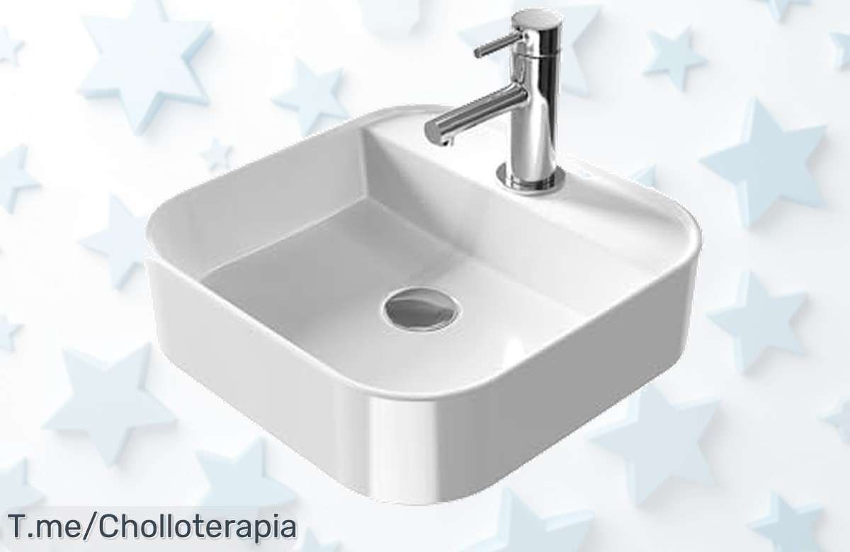 Descubre el lavabo EMKE de diseño elegante hecho a mano con fácil limpieza precio loco y descuento brutal que no volverás a ver aprovecha este super chollo ya antes que se acabe