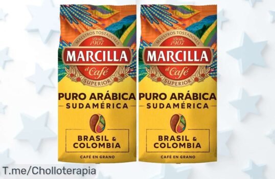 Descubre el marcilla café grano puro arábica Brasil y Colombia con sabor intenso y aroma que enamora a precio de ganga único corre ya por este super chollo limitado