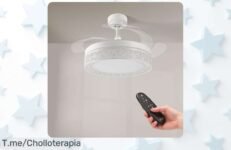 Descubre el mimotec ventilador de techo led súper silencioso con aspas ocultas y luz ajustable precio loco jamás visto que refresca y decora tu hogar actúa ya oferta limitada