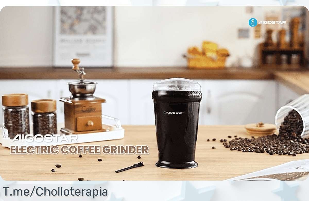 Descubre el molinillo eléctrico aigostar con cuchillas de acero inoxidable, capacidad perfecta y limpieza fácil ¡super chollo con descuento brutal que no durará! compra ya