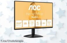 Descubre el monitor aoc 24” full hd con 120 hz ultra fluido precio loco y descuento brutal para jugar sin fatiga visual aprovecha este ofertón único limitado ¡compra ya!