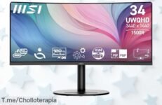 Descubre el monitor curvo MSI Modern 34’’ con pantalla ultra ancha y colores brutales precio de ganga imperdible para tu juego o trabajo aprovecha este descuentazo único ya
