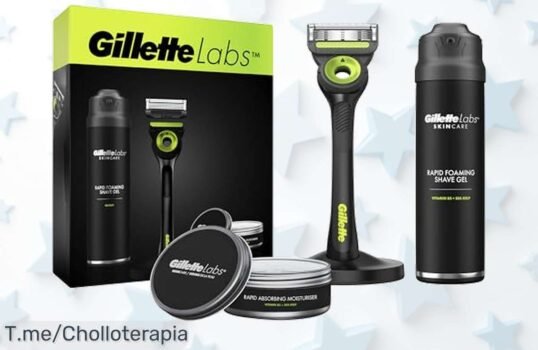 Descubre el pack Gillette Labs con maquinilla negro y neón más gel y crema para un afeitado suave precio loco descuento brutal oferta nunca vista ¡aprovecha ya que vuela!