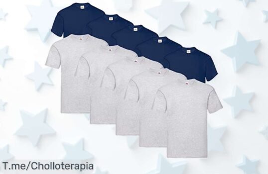 Descubre el pack de 10 camisetas Fruit of the Loom con costuras dobles que no se deforman ni desgastan disfruta de un descuento brutal en este ofertón limitado ¡actúa ya!