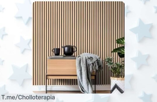 Descubre el panel acústico de madera roble natural que reduce ruido al instante y transforma tu espacio rápido con un descuentazo nunca visto ¡apúrate precio loco!