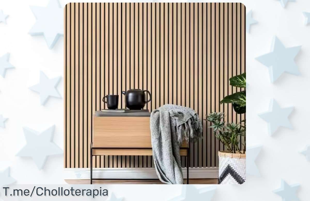 Descubre el panel acústico de madera roble natural que reduce ruido al instante y transforma tu espacio rápido con un descuentazo nunca visto ¡apúrate precio loco!