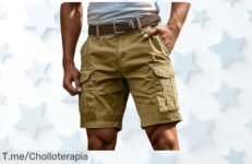Descubre el pantalón corto deporte hombre con cintura elástica y algodón resistente en un precio loco que nunca has visto aprovecha este ofertón de descuento brutal antes que termine