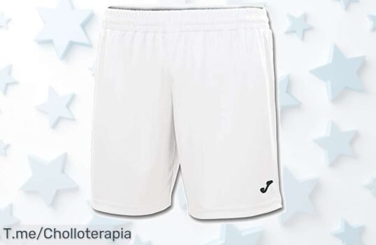 Descubre el pantalón corto deportivo Joma con secado rápido y cintura elástica un ofertón a precio loco que te mantiene fresco ¡no dejes pasar este descuento brutal solo hoy!