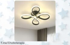 Descubre el plafón LED moderno de 30W con luz súper brillante diseño floral precio loco y descuento brutal solo por tiempo limitado compra ya este super chollo único nunca visto