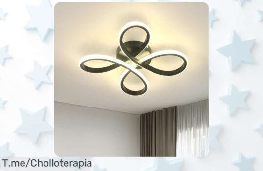 Descubre el plafón LED moderno de 30W con luz súper brillante diseño floral precio loco y descuento brutal solo por tiempo limitado compra ya este super chollo único nunca visto