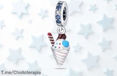 Descubre el tinslo charm de plata 925 con circonitas brillantes y lleva amor contigo disfruta este ofertón con descuento brutal precio loco solo hoy aprovecha ya
