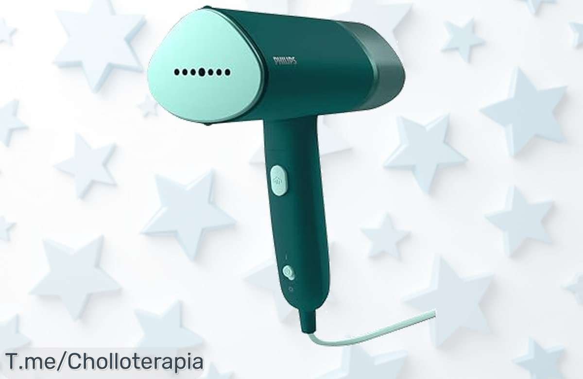 Descubre el vaporizador Philips Serie 3000 potente y compacto con vapor rápido para eliminar arrugas al instante en todo tipo de telas aprovecha este super chollo por tiempo limitado actúa ya