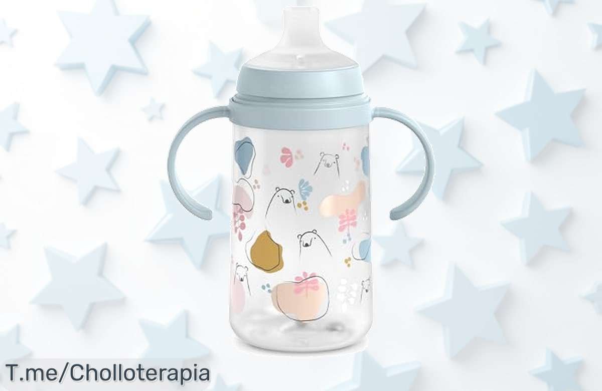 Descubre el vaso aprendizaje Suavinex con boquilla súper suave y asas sencillas para bebés ¡ofertón nunca visto con descuento brutal precio de ganga limitada solo hoy!