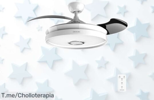 Descubre el ventilador techo Cecotec con luz led y bluetooth ahora a un precio loco disfruta fresquito música y más aprovecha este descuentazo nunca visto ¡corre que es ofertón!