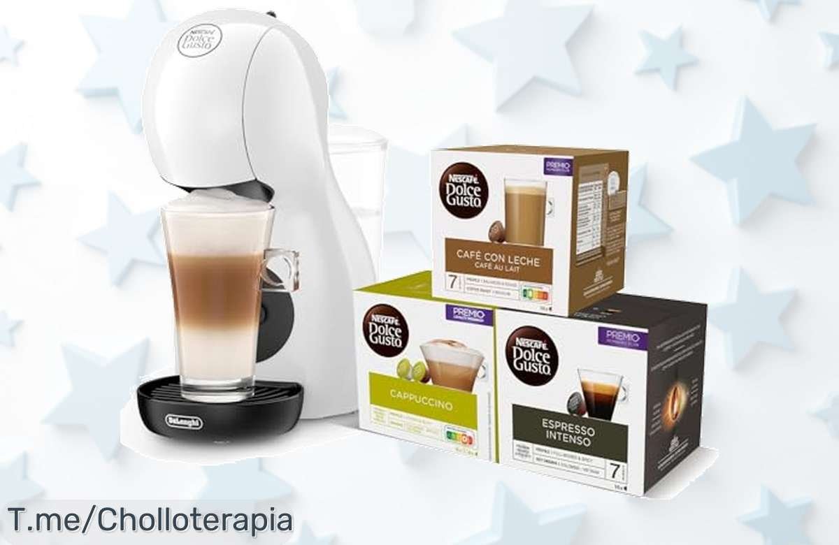 Descubre la De’Longhi Dolce Gusto Piccolo XS con presión brutal de 15 bares disfruta un café perfecto en segundos a precio loco Nunca visto consigue este super chollo ya antes se acabe