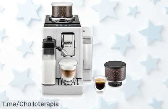 Descubre la De’Longhi Rivelia con espumador automático y pantalla táctil precio loco super chollo único personaliza 16 cafés no esperes más ofertón limitado